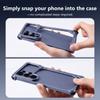 Oatsbasf Metal Phone Case for Samsung Galaxy S26 Ultra " 9 " Shape Phone Cover with 180° Adjustable Kickstand Shock-Proof Bumper