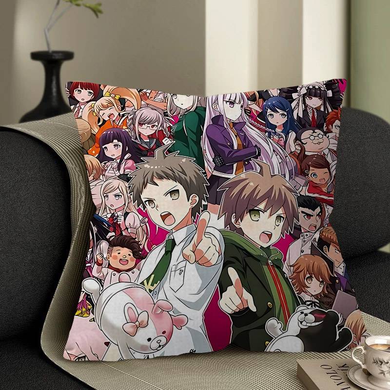 

Classic Anime Danganronpa Decorative Room Aesthetics Pillow Case Home Decor Bedroom Sofa Bed Couch Pillow Cover 45x45 12x12Inch