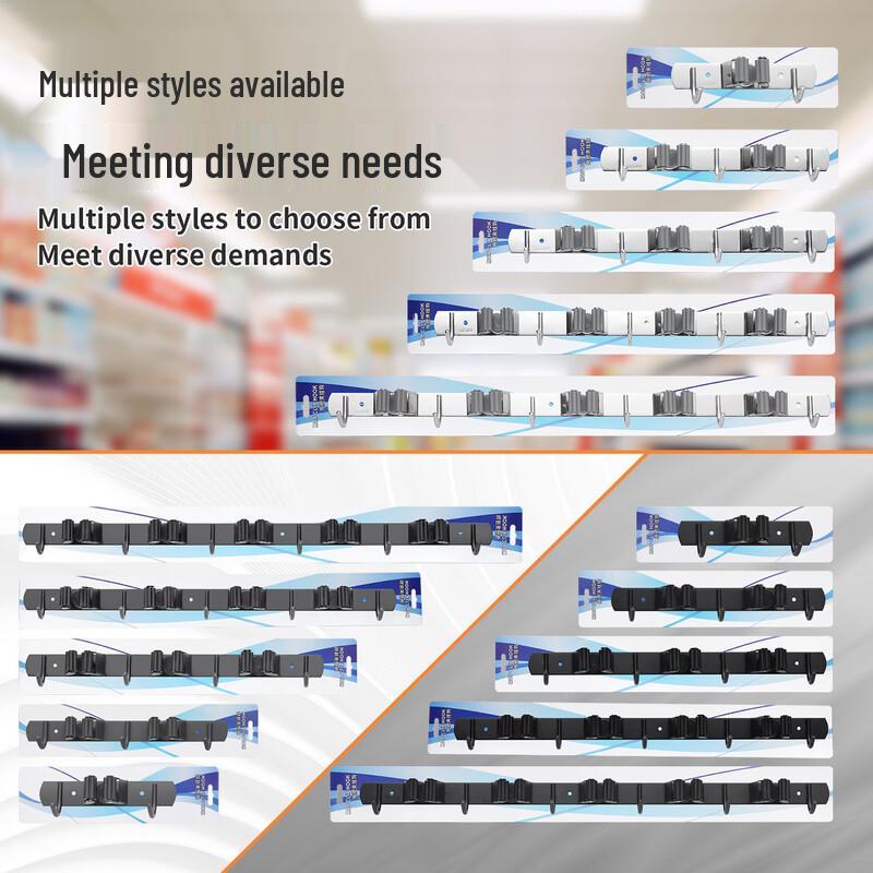 Stainless Steel Wall-Mounted Mop and Broom Holder