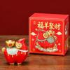 Rotating Goat Figurine Chinese Style Zodiac Goat Ornament Auspicious Sheep Ornament  Gift