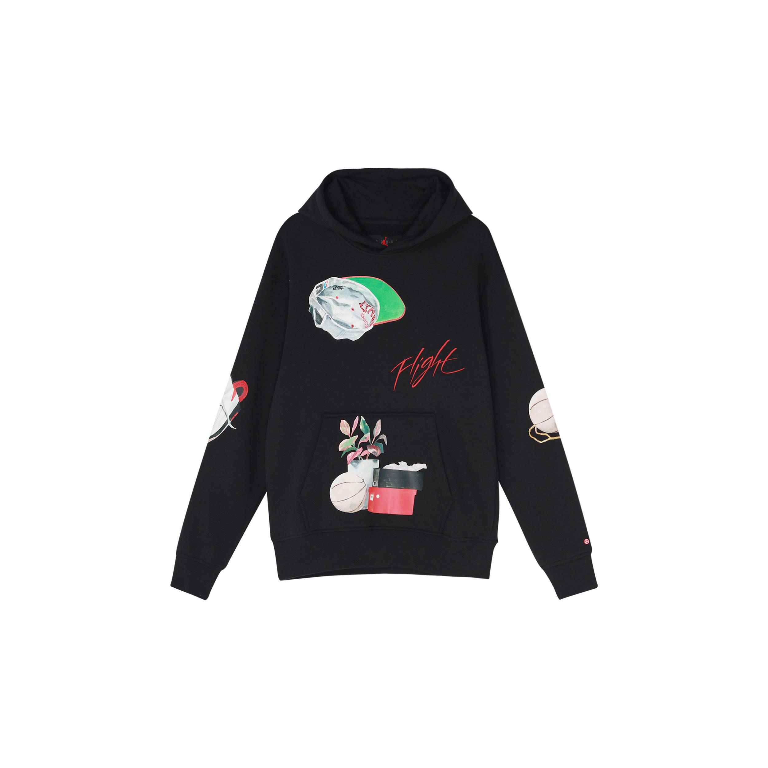 Свитшоты Jordan × Jacob Rochester Мужские Черные С капюшоном Умеренный Обычный DQ8044-010 S