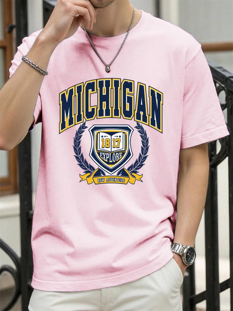 The Sacred Medal Of Usa Print Men T Shirt ONeck Loose Streetwear Trendy Cotton Short Sleeve Summer Unisex Hip Hop TShirt