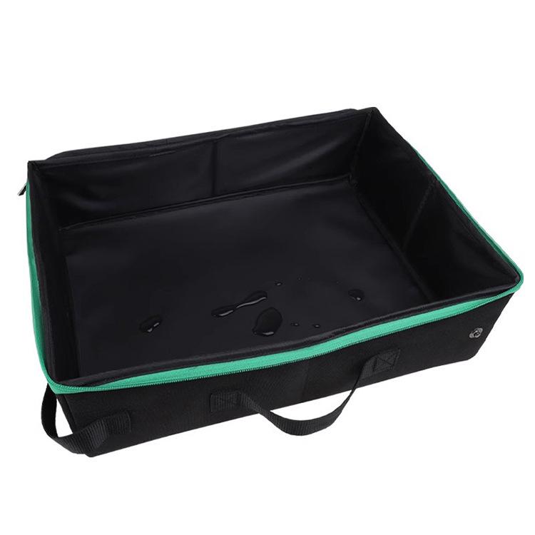 Portable Waterproof Foldable Cat Litter Box with Storage Bag