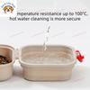 Collapsible Dog Water Bowl Portable 2-in-1 Pet Food Water Feeder with Lid Travel Dog Bowl for Outdoor Walking Camping Puppy Cat
