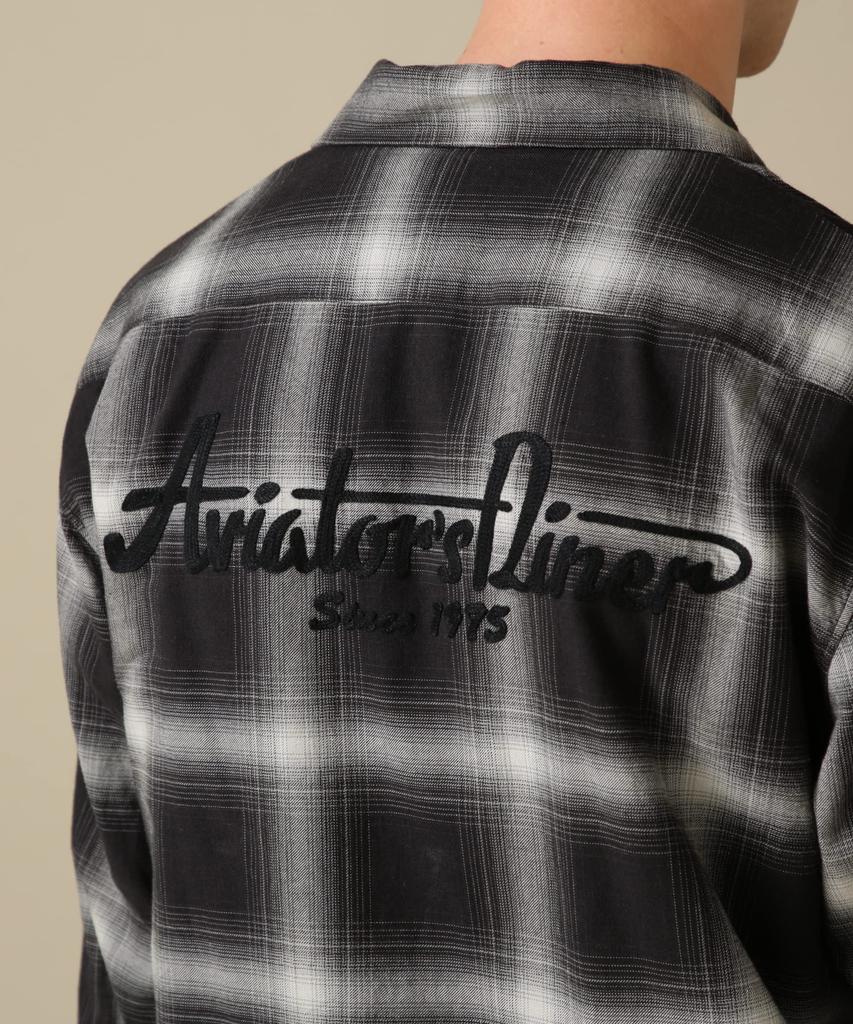Avirex Long Sleeve Cotton Linen Ombre Size Light Size Size Men's Shirt, XL, Gray, 023, 783-3120014, L/S/C/L, A/DINER.