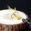 FLYSAND Rotating Spinner Lure 10g 7cm Wobbler Bait Feather Tackle Bass Trout Perch Pike Fishing