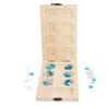 Set de Juego de Mesa Mancala de Madera Entrenamiento del Pensamiento Lógico Juguete de Mesa Interactivo Juego de Mesa de Puzzle