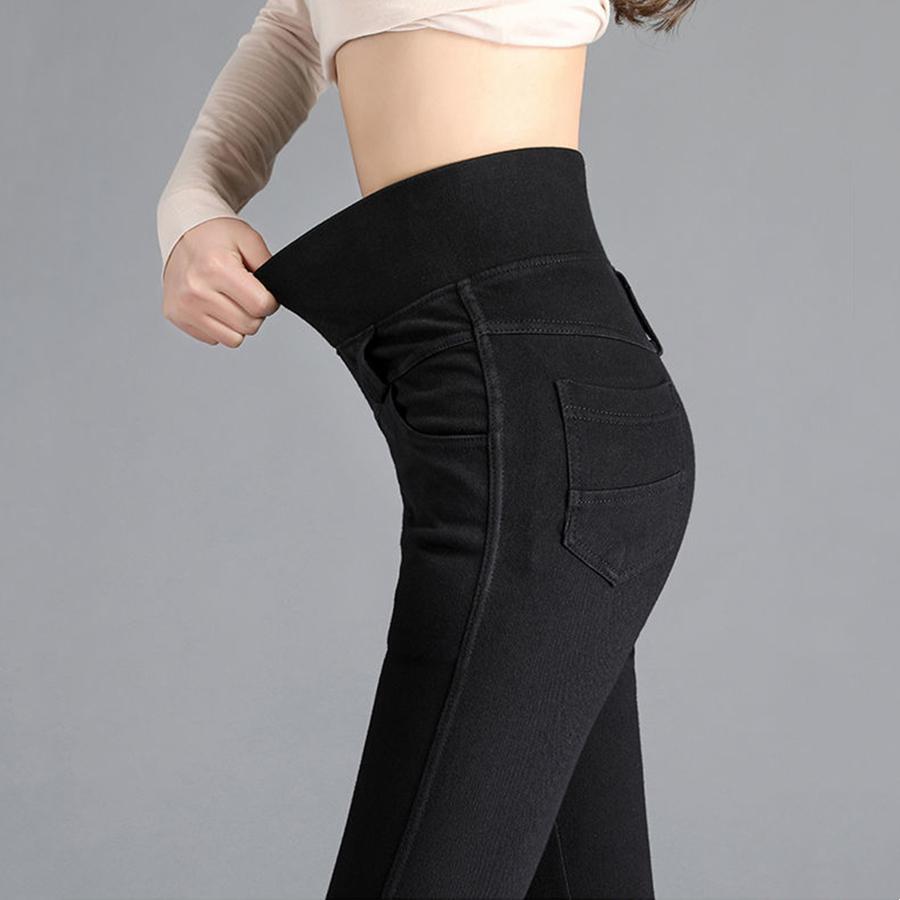 

Spring and Autumn Women s Vintage Wide Leg Jeans Girls High Waist Pants Female Retro Denim Trousers 28 чорний