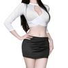 Ol Women's Sexy Hollow-out Ultra-short Skirt, See-through Bodycon Skirt, Swimsuit, Uniform, Teacher's Professional Attire, Lingerie