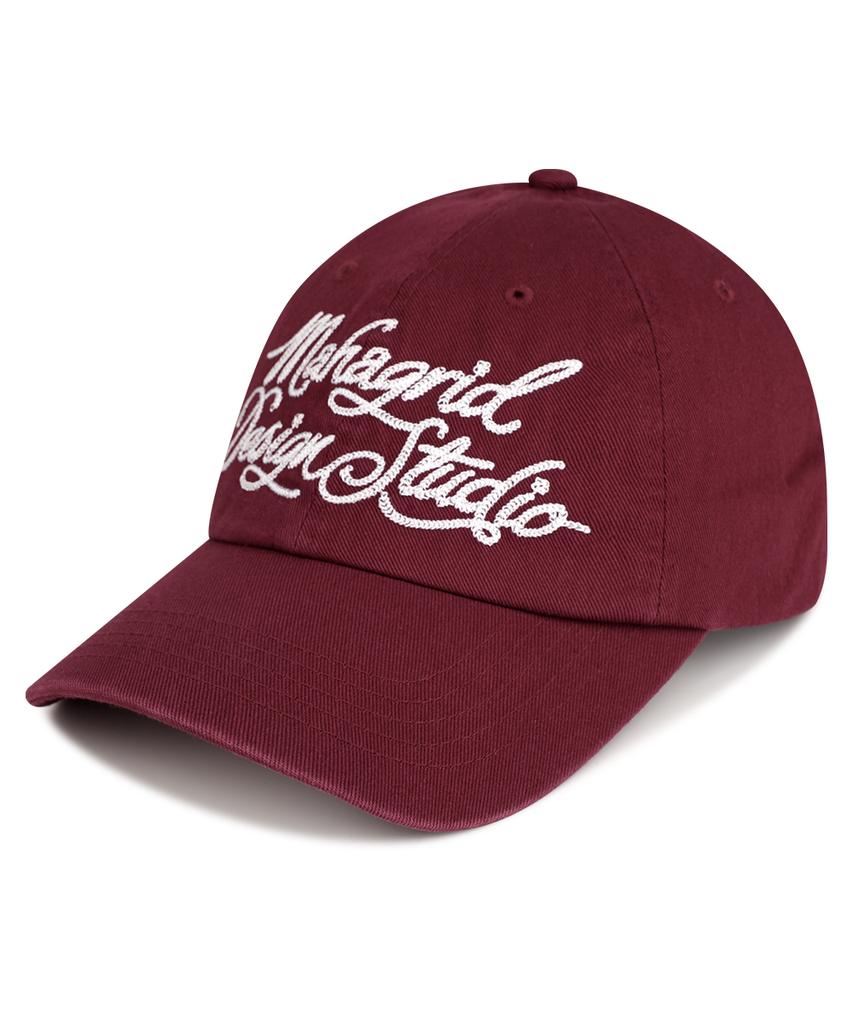 MAHAGRID Ink Logo Ball Cap Burgundy(Mg2Ffmab21A)