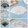 European Style Gothic Court Style Lace Rose Folding Fan Dance Hand Fan Folding Fan Lolita Lace Fan