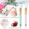 6 Pieces Face Brush Set, Manual Silicone Exfoliating Lip Brush Nose Cleansing Brush and Mask Brush for Facial Skin Care