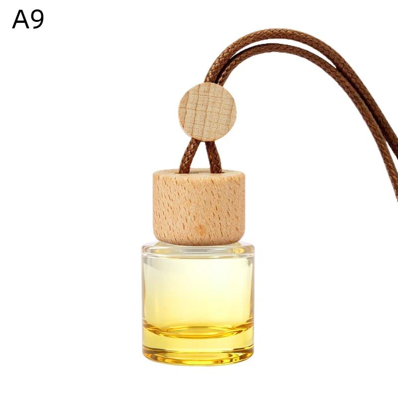 1Pcs Small Round Cap Empty Pendant Ornament Car Essential Oil Diffuser Fragrance Air Freshener Scent Perfume Bottle