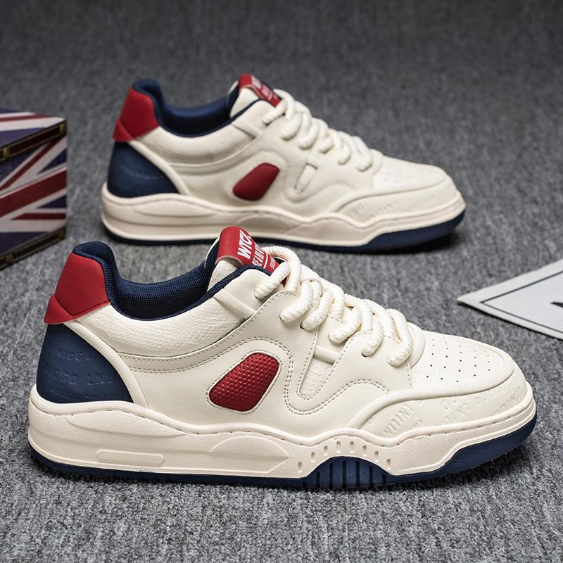 

Мужская мода, повседневная низкая обувь для скейтбординга, удобные кроссовки для мальчиков, студенты, трендовая мягкая подошва, классическая дышащая нескользящая спортивная обувь 44 красный/синий