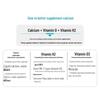 Blue Hat Calcium & Vitamin D3 K2 Softgels for Adults, Pregnant & Lactating Women - 90 Capsules
