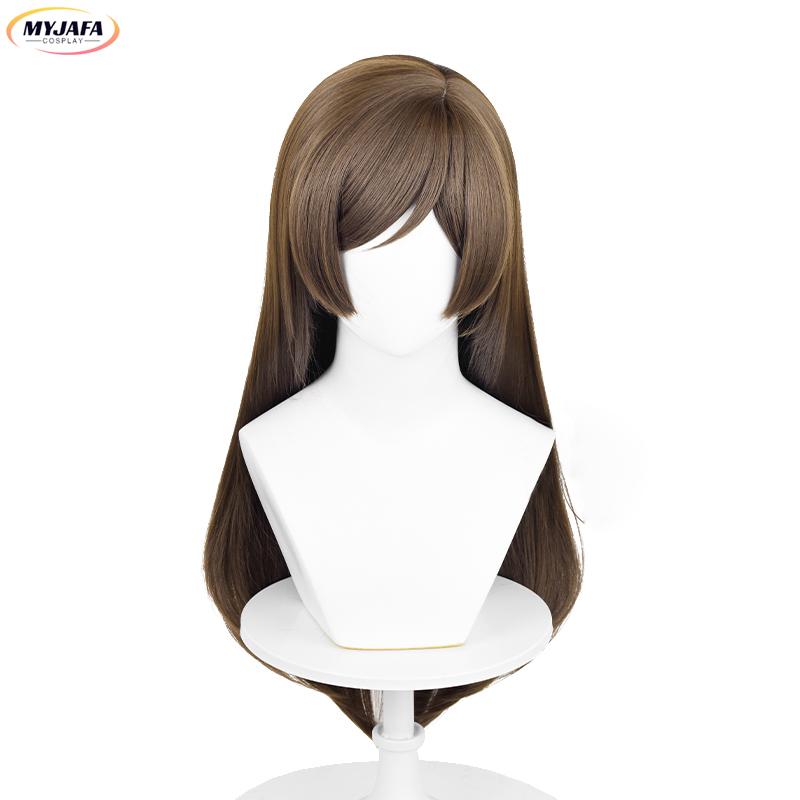 Momozono Nanami Cosplay Wig Anime Long Brown Straight Heat Resistant Synthetic Hair Party Role Play Wigs + Wig Cap