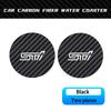 2Pcs Carbon Fiber Coaster Car Water Cup Anti-slip Pad Mat Auto Interior For Subaru STI XV Forester Mpreza Outback Legacy Impreza Y14