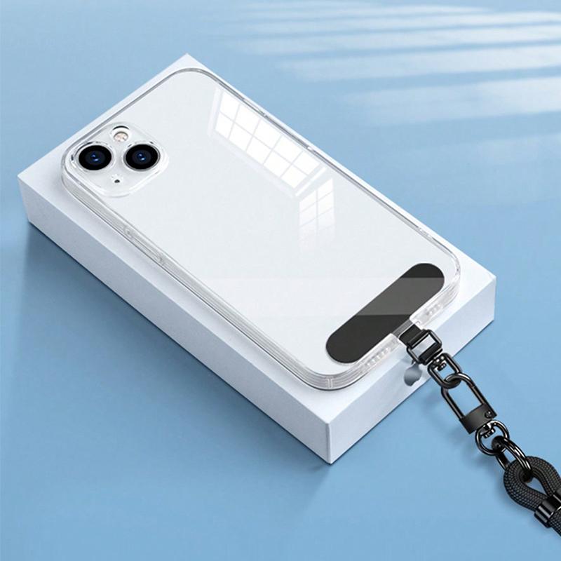 1pcs New Upgrated 360 Rotatable Stainless Steel Phone Tether Tab Metal Patch Gasket Cellphone Lanyard Safety Connecter Piece