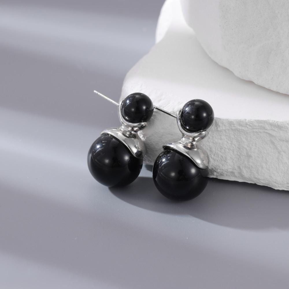 

Серебряные иглы 925 пробы, модные жемчужные серьги Tongxue Xiaoxue, женские серьги Gufeng Shuangzhu