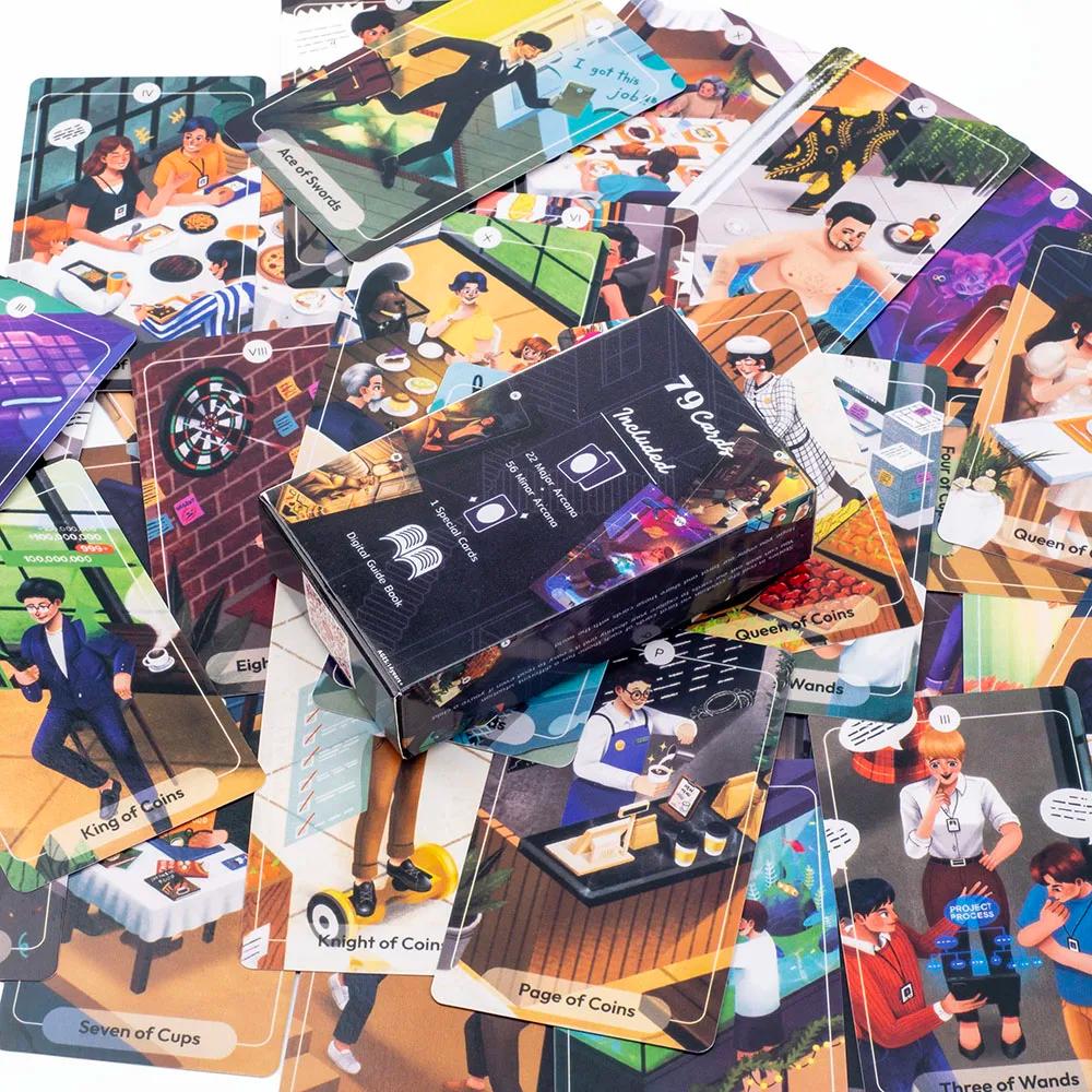 78 Stories Tarot Board Game for Leisure Entertainment Family Gatherings 79 Cards
