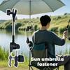 360° Adjustable Clip On Umbrella Holder for Stroller Chair Universal Holder For Fishing Camping Beach And Outdoor Activities