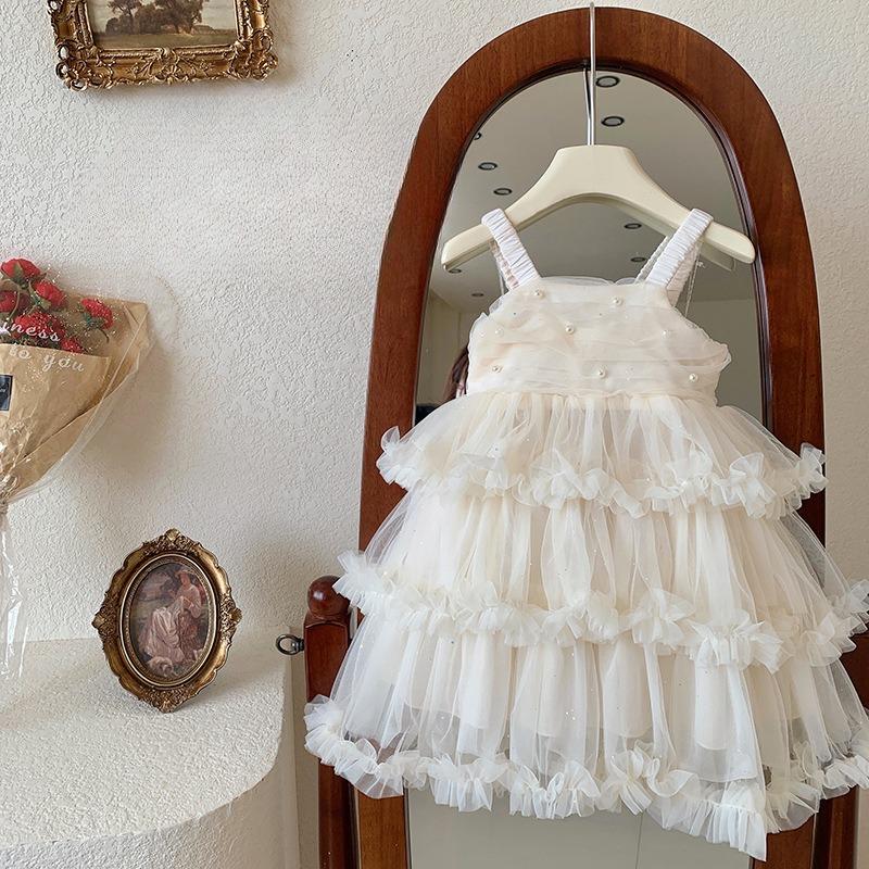 Neues Mädchen Träger Kuchen Puffiges Prinzessinnenkleid