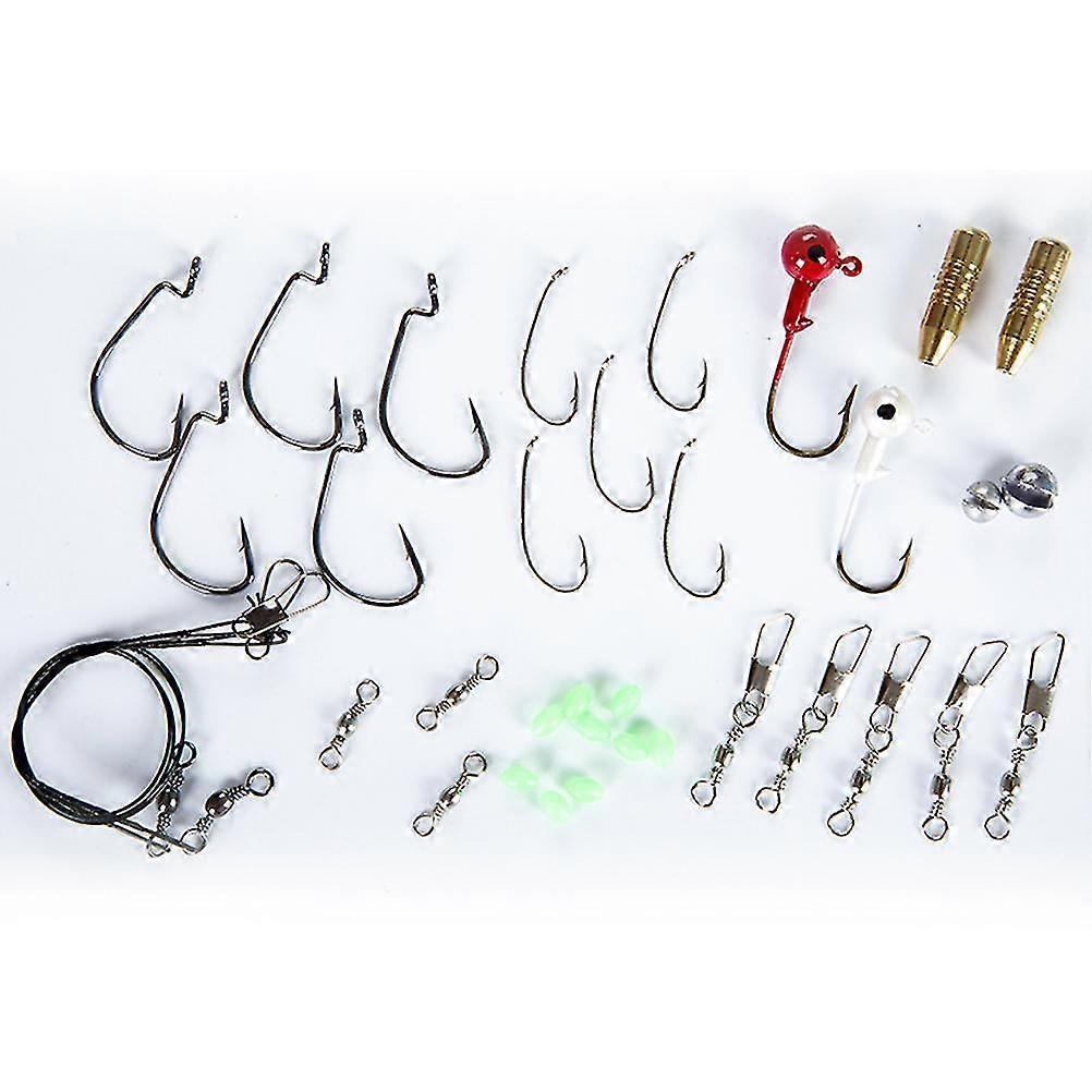 100pcs Fishing Lures Spinners Plugs Spoons Bait Pike Trout Salmon Box Set