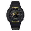 Repasované Casio G-Shock Pozor Žlutá Mobilní propojení Analogově-digitální Pryskyřičný řemínek Černý ciferník Solární GA-B2100CY-1A 200M Pánské hodinky