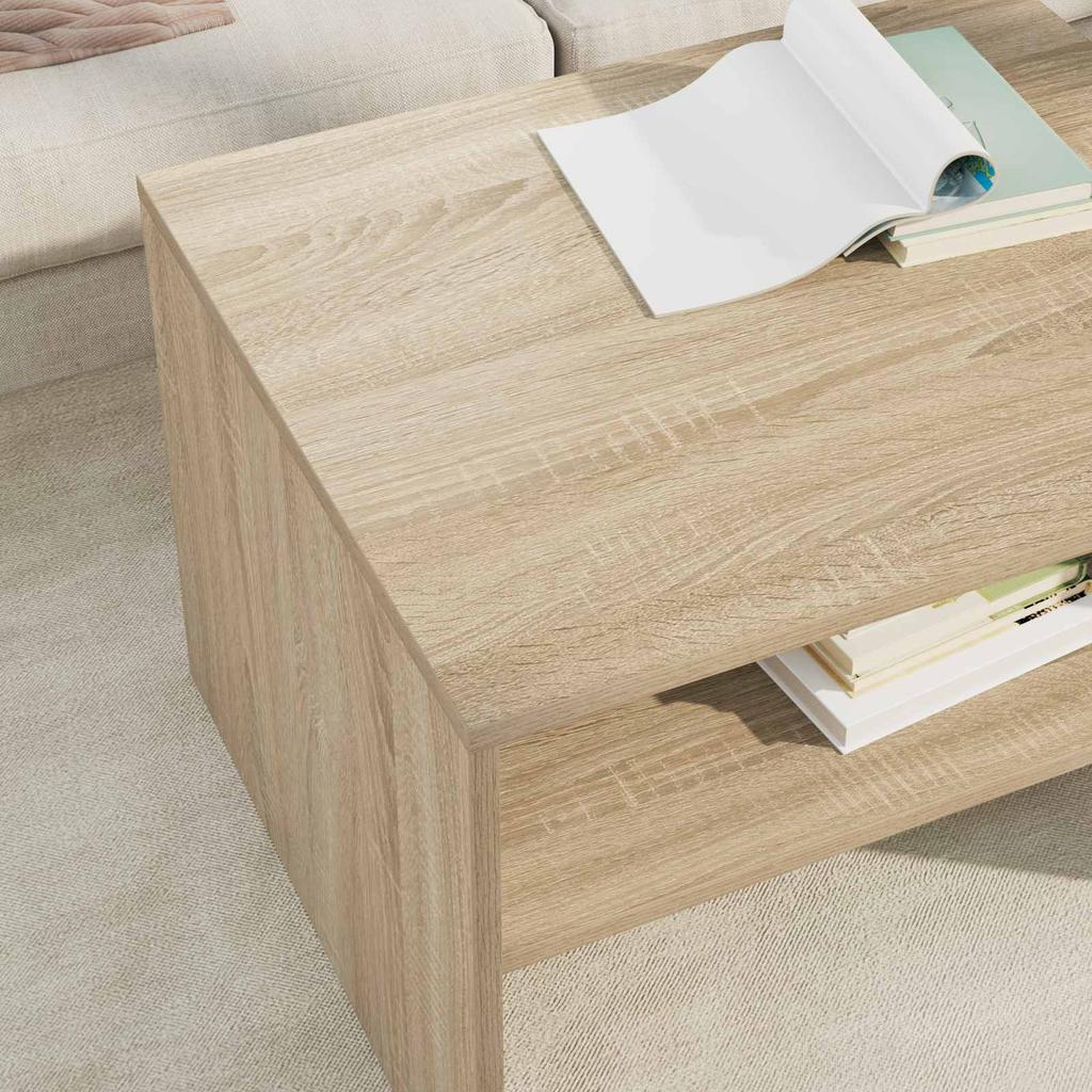 Coffee Table Sonoma Oak 60 x 50 x 40 cm Particleboard