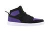 Jordan Access Slip Resistant Cushioning Abrasion Resistant Breathable Mid top Children's Basketball Shoes Black Purple AV7942-005