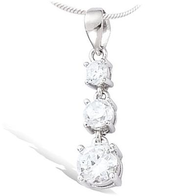[E7612] - Silberanhänger 'Glühwürmchen' Silber-weiß (rhodiniert) - 20x5 mm