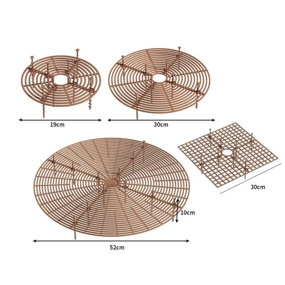 Cuttable Plant Pot Guards Round/Square Plastic Flower Pot Cover 19cm/30cm/52cm Rust-proof Plant Protection Mesh