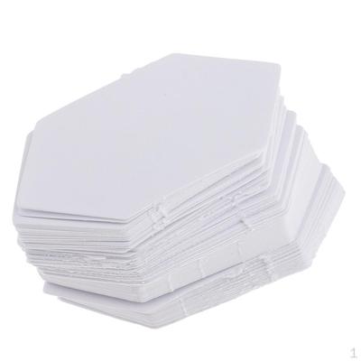 100 gab. Sešstūra formas papīra šūšanas veidnes DIY Crafts — 4,2 cm