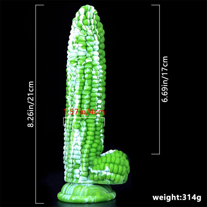 Female Corn on The Cob Silicone Penis Anal Plug Penis Simulation Big Dildo Adult Products