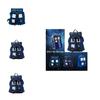 Doctor Who Tardis Canvas Backpack Stylish Shoulder Bag Large Capacity Slouch Purse