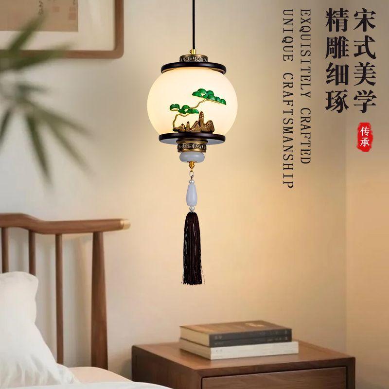 New Chinese-style entrance hall, corridor, small chandelier, Chinese-style dining room,bedroom,bedside lamp,staircase chandelier