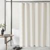 Luxury Linen Shower Curtain with Hooks Bathroom Waterproof Thick Fabric Bath Curtains Bathtub Large Bathing Cover