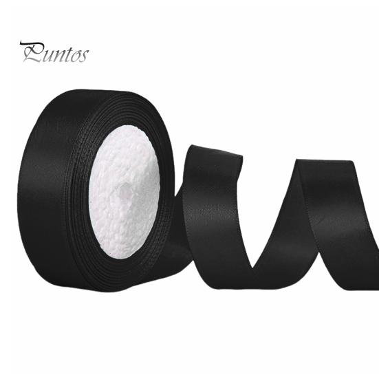 

22,8 м однотонная лента шириной 2 см упаковочная лента полиэстеровая лента для торта коробки для свадебного декора букеты проекты своими руками чёрный