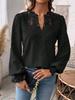 2024 Women's Appliqué Cutwork Ruching Shirt