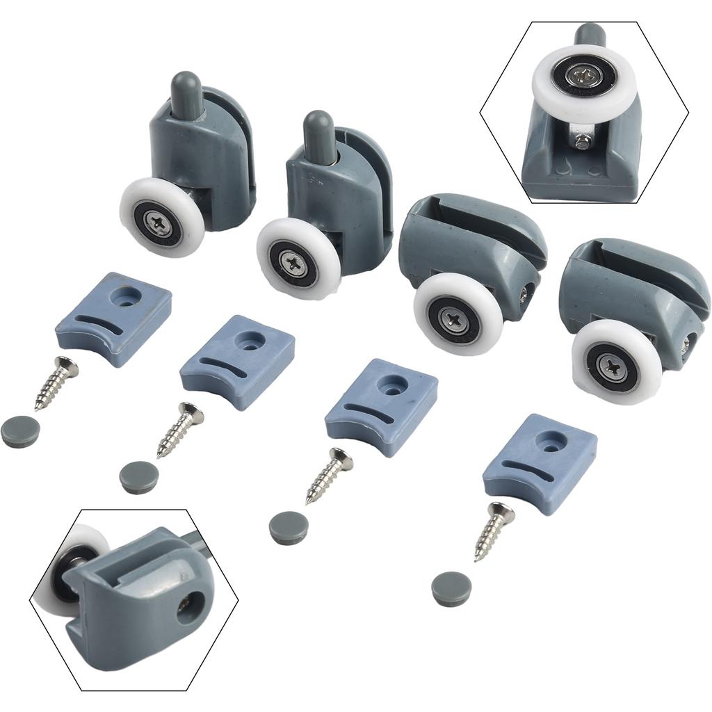 High Quality Hot Sale 100% Brand New Shower Screen Door Rollers Pulleys Easy Glide Collision Block Lower Rollers