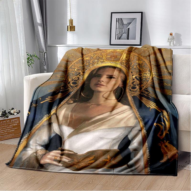Lana Del Rey Sängerin Lizzy Grant HD Decke, Weiche Überwurfdecke für Zuhause Schlafzimmer Bett Sofa Picknick Reise Büro Abdeckdecke Kinder