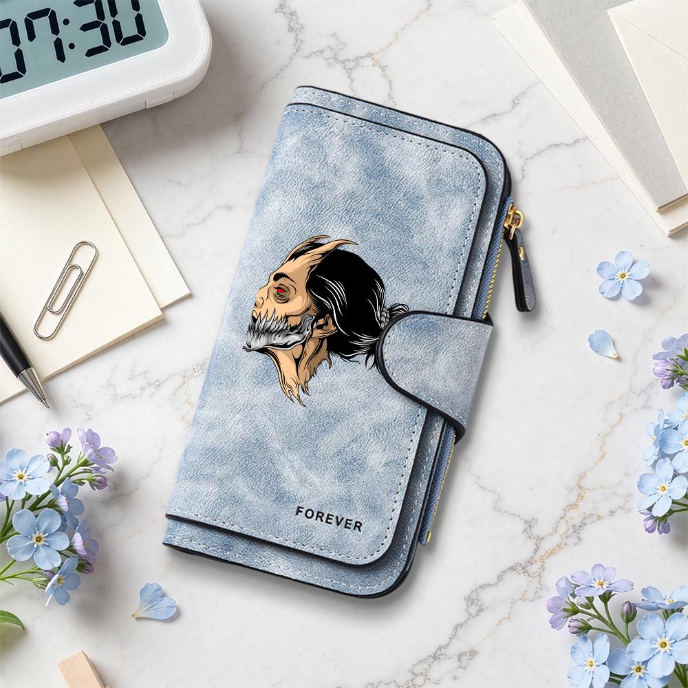 Cool Anime Printed Long Purse for Daily Use
