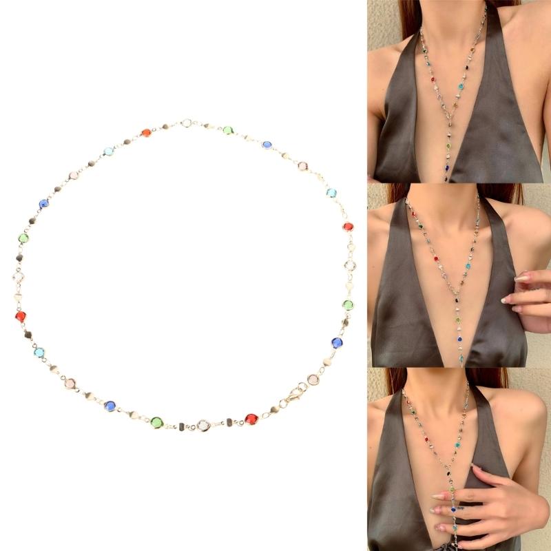 Handmade Neck Jewelry Elegant Beads Ecklace Everyday Wear Necklace Neck Chain Youthful Women Accessories Alloy Texture