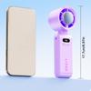 Semiconductor Refrigeration Mini Handheld Fan LED Display Powerful Turbo Fan  Outdoor Travel