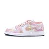 Jordan Air Jordan 1 Pink Dreamy Low Top Vintage Basketball Shoes Unisex Gold Powder 553560-025(Team836-)