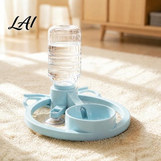 Indoor Cat Water Station Automatic Dispenser Bottle Adapter Pet Dispenser with Suction Cups Hydration System Non-Slip Portable Drinking for