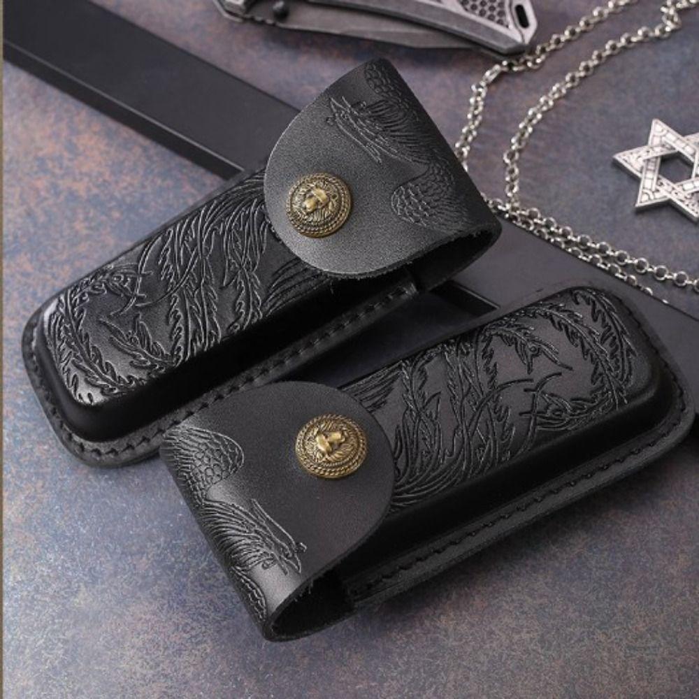 High Quality Black Waist Knife Scabbard Foldable 4 Styles Case Holder Flashlight Belt Loop Outdoor Tool