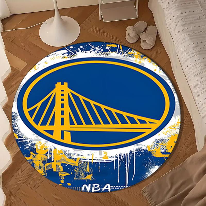 Golden State Warriors Poster Round Mat, Anti-slip Circle Carpet Chair Rug For livingroom,Bedroom, Doormat Home Decor Gift Christmas Gifts
