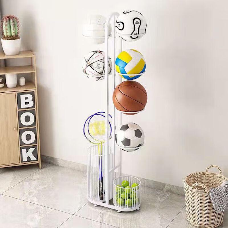 Sports Ball & Racket Storage Rack