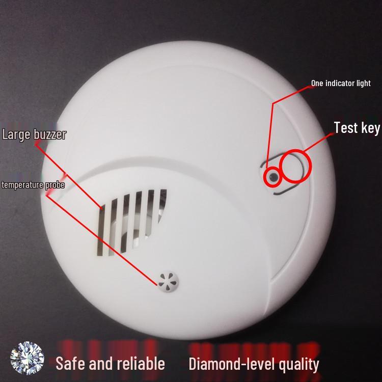 Wireless 433MHz Smoke and Temperature Detector